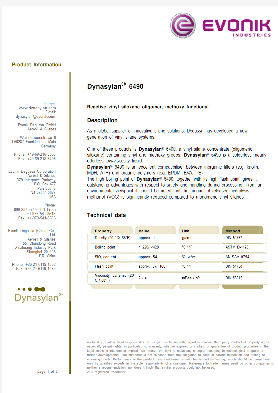 vinyl-siloxane-oligomer