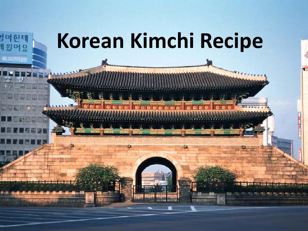 Kimchi Recipe韩国泡菜做法英文版