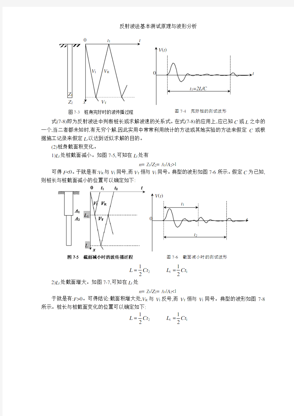 反射波法基本测试原理与波形分析