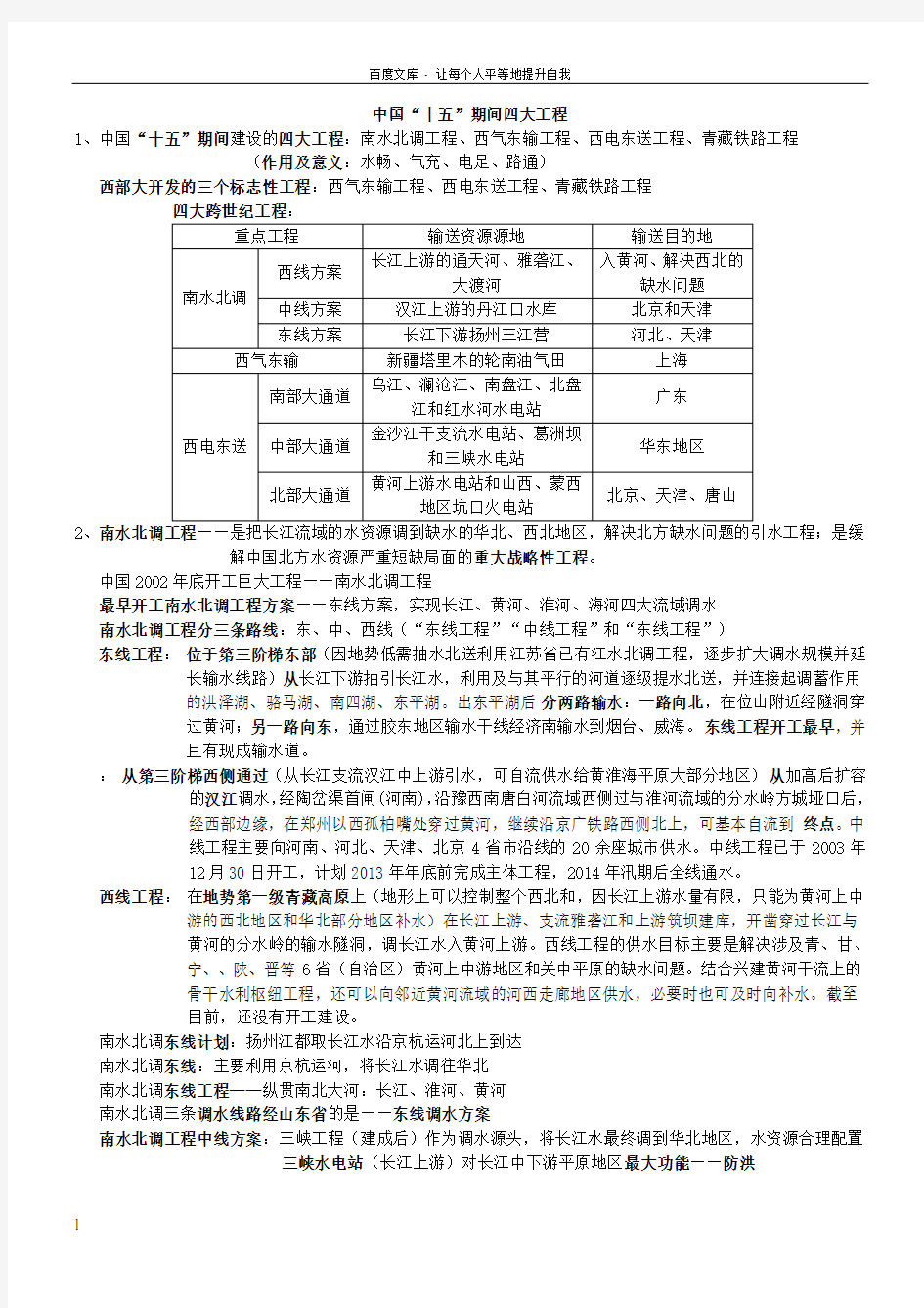 新四大工程黄河长江治理