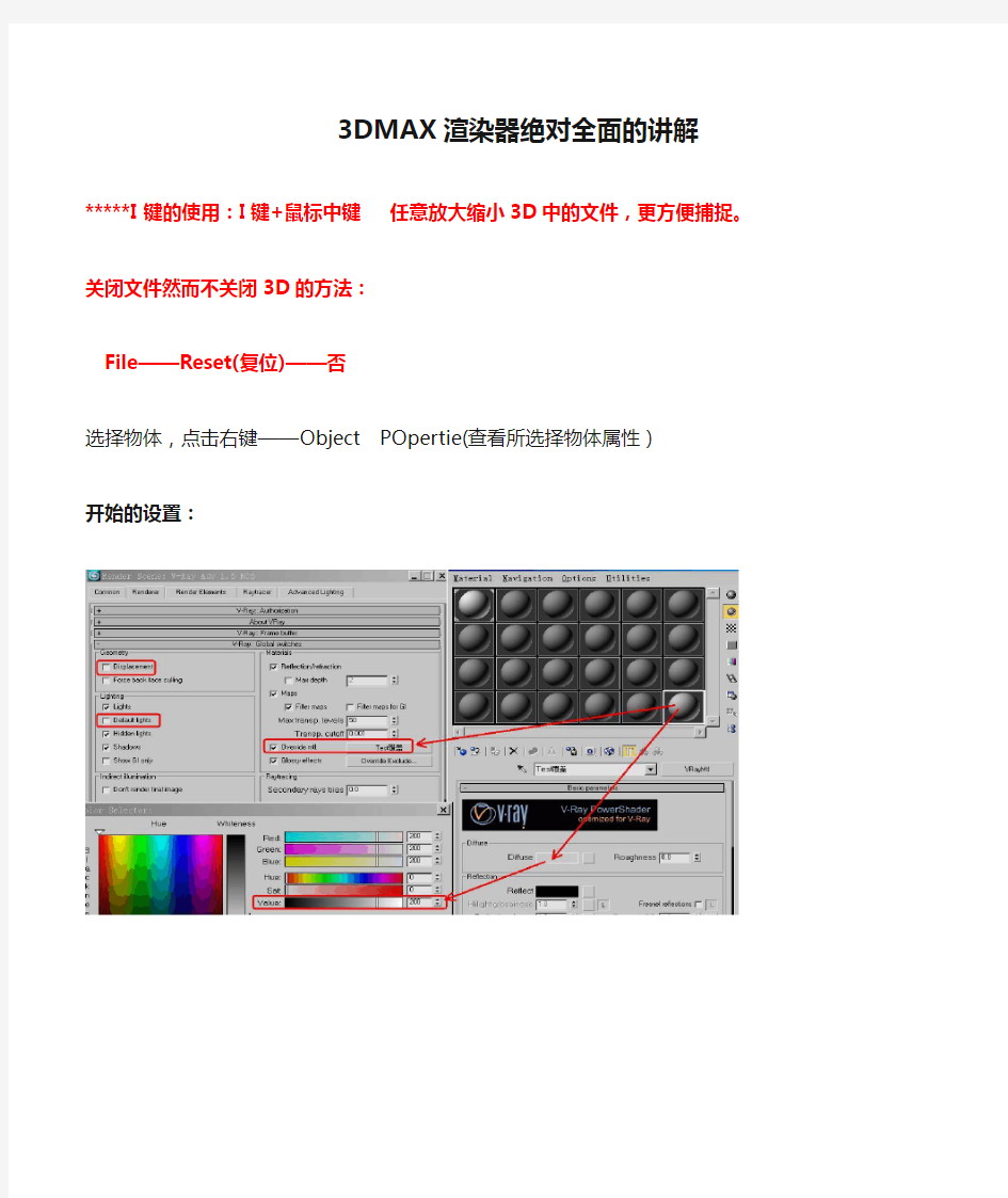 3DMAX渲染器绝对全面的讲解