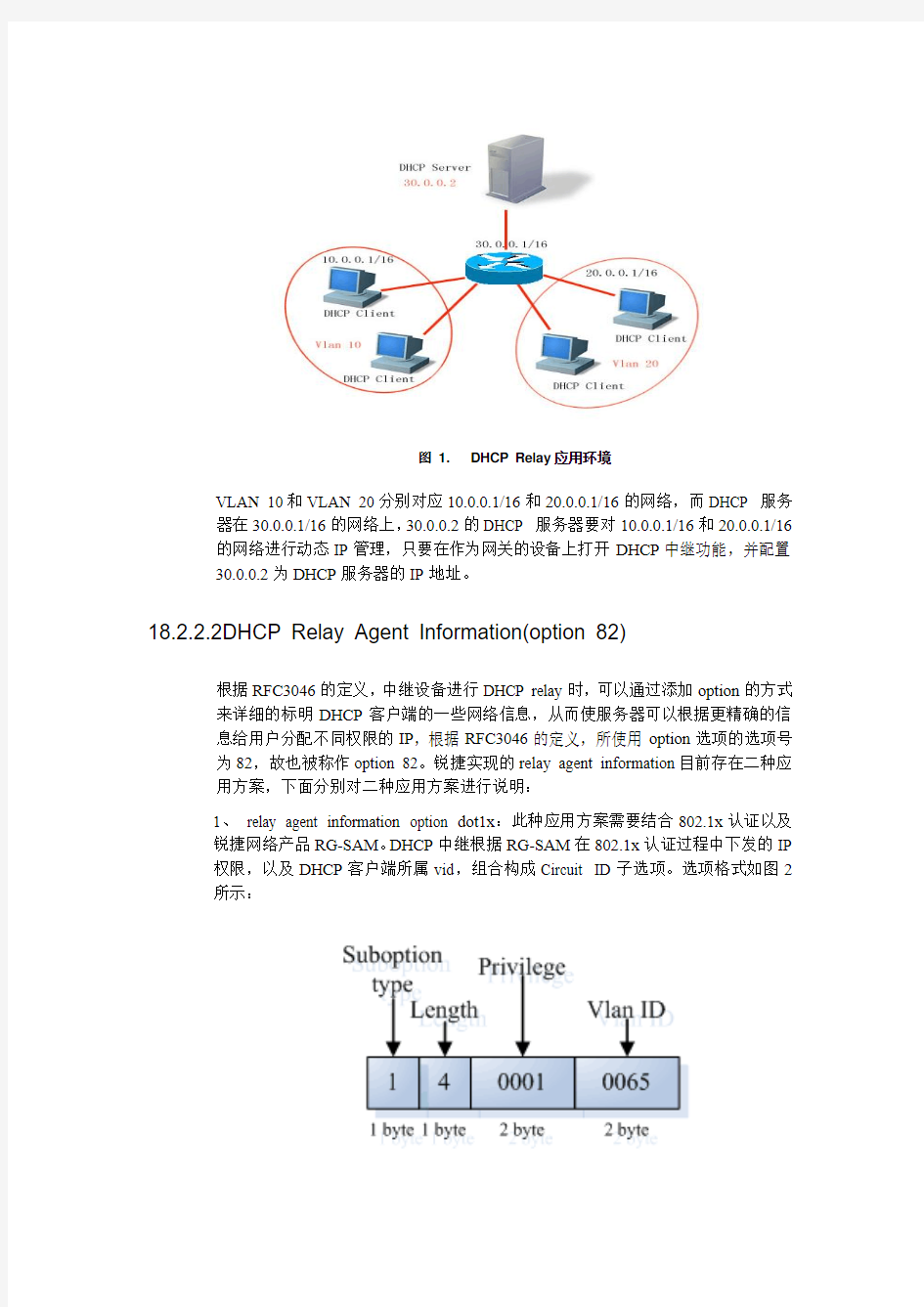 DHCP relay配置管理