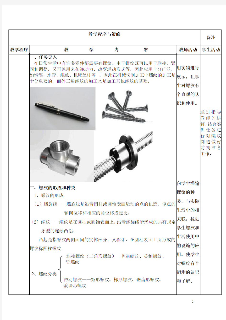 螺纹轴的加工