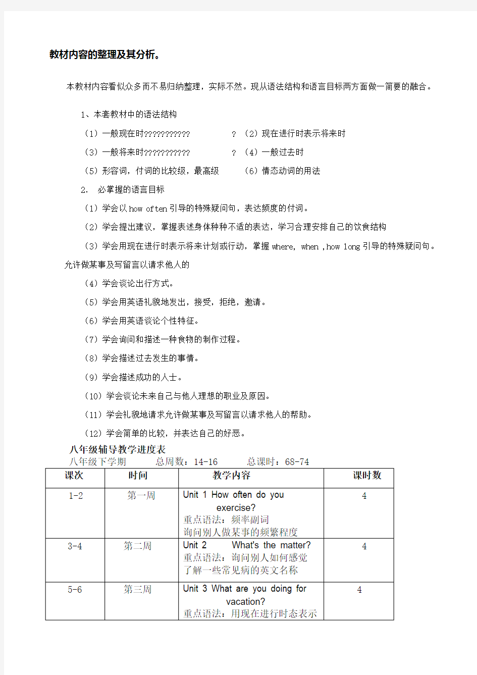 一对一个性化英语辅导计划