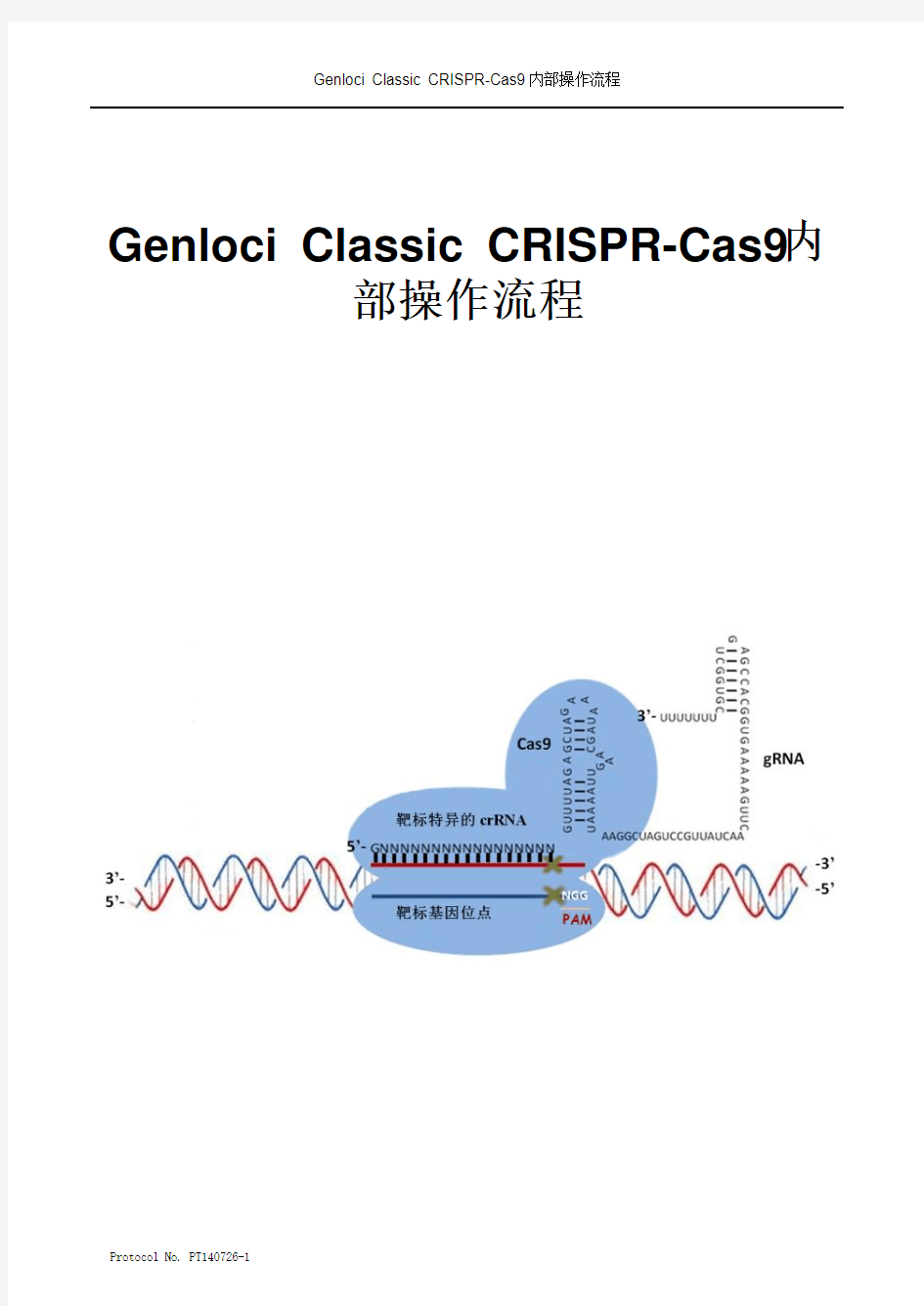 某公司泄密的CRISPR-Cas9内部操作流程