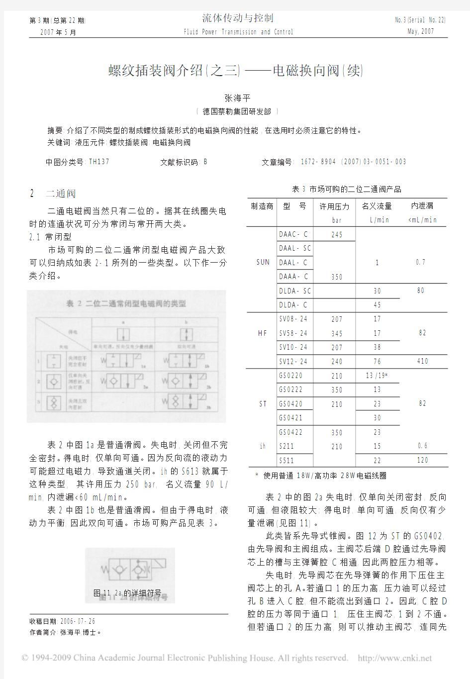 螺纹插装阀介绍_之三_电磁换向阀_续_