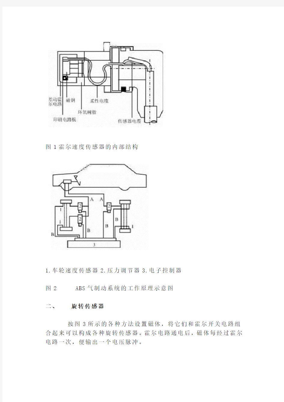 霍尔传感器工作原理及其应用