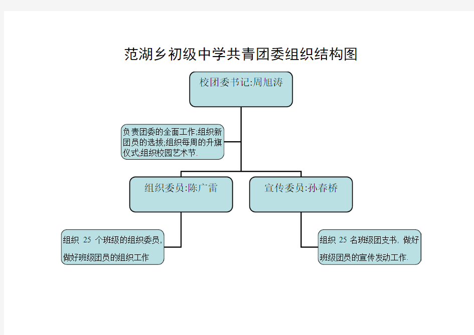 团委组织结构图