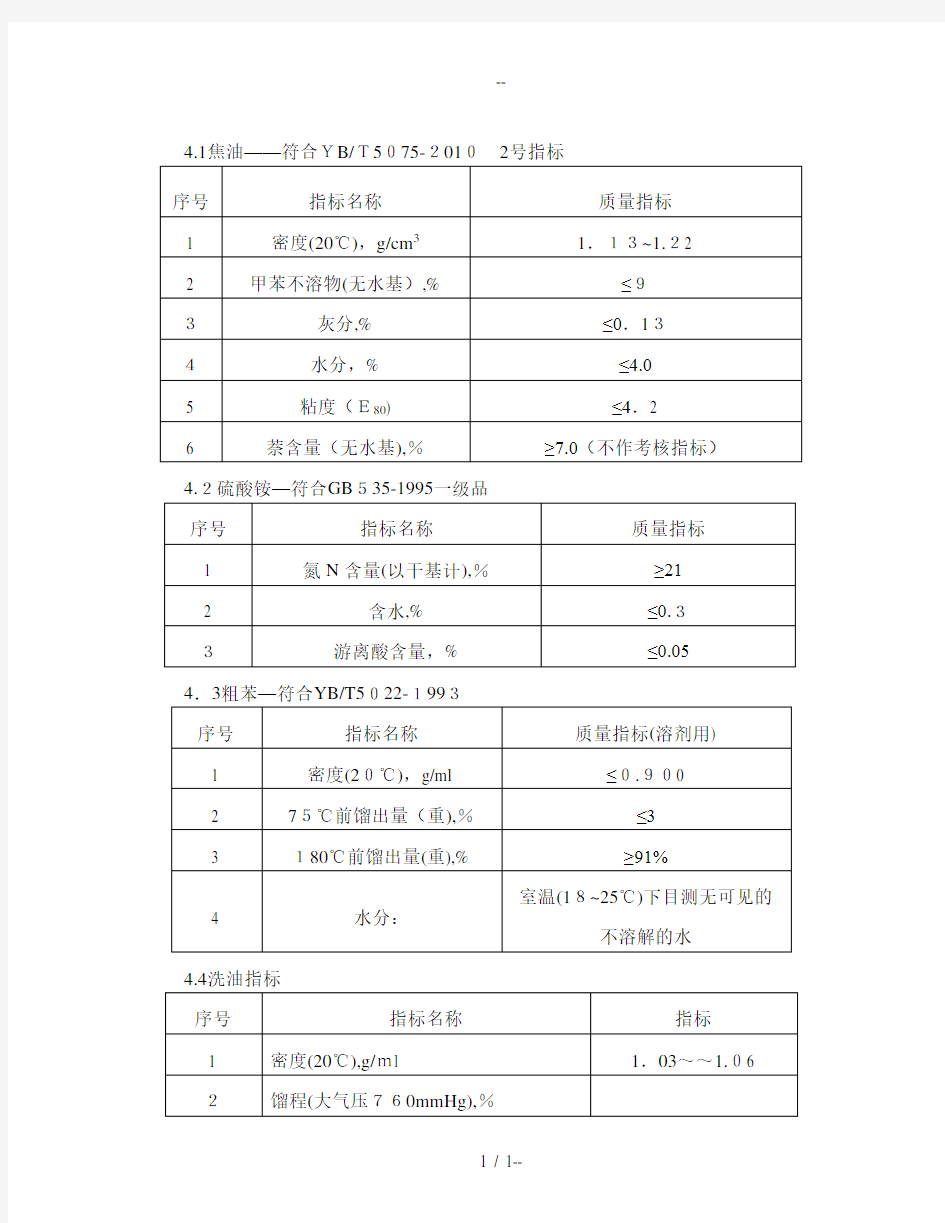 煤气净化工艺工艺流程