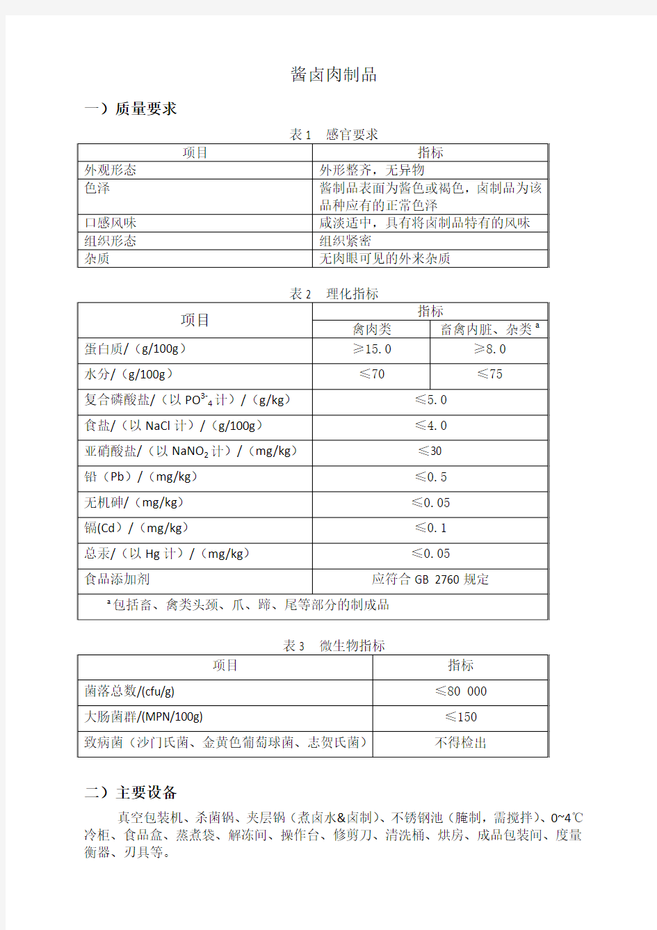 酱卤肉制品