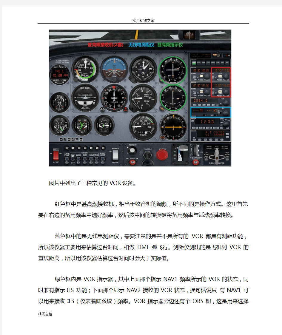 模拟的飞行基础教程(5)VOR导航及ILS进场