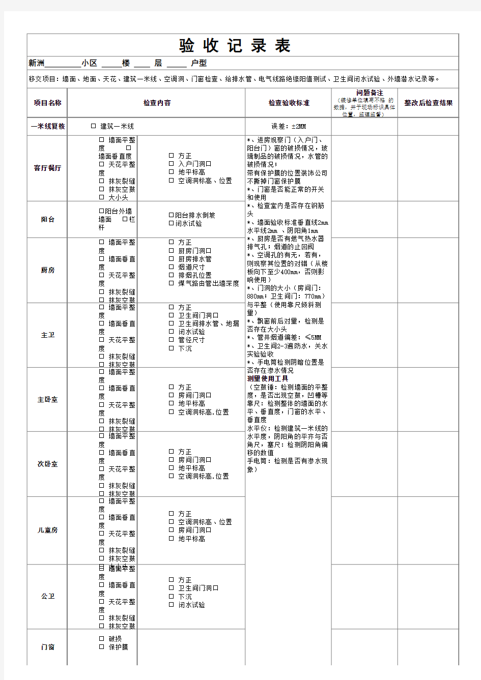 场地验收表(改)