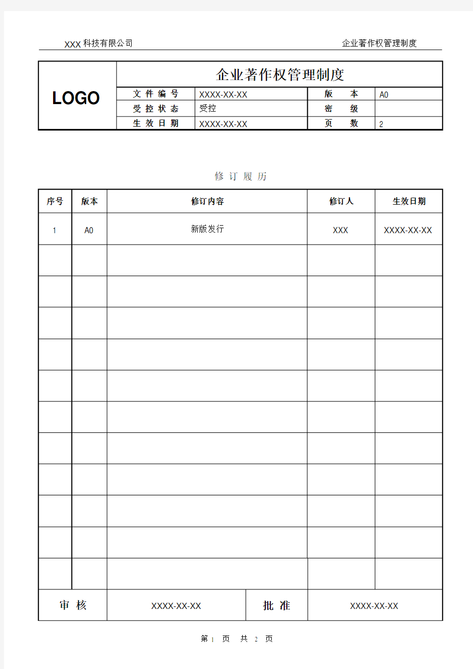 知识产权企业著作权管理制度