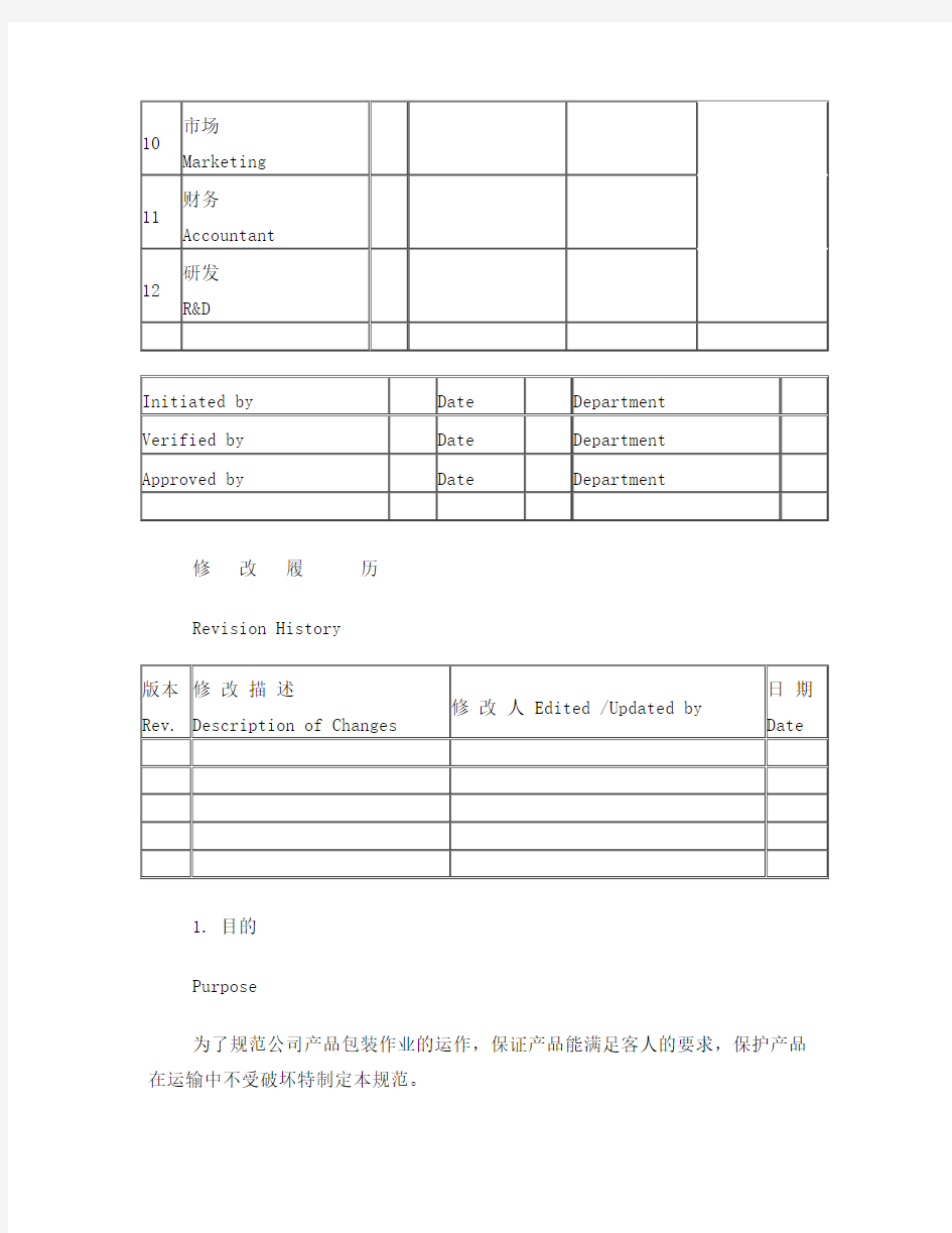 产品包装设计作业指导书