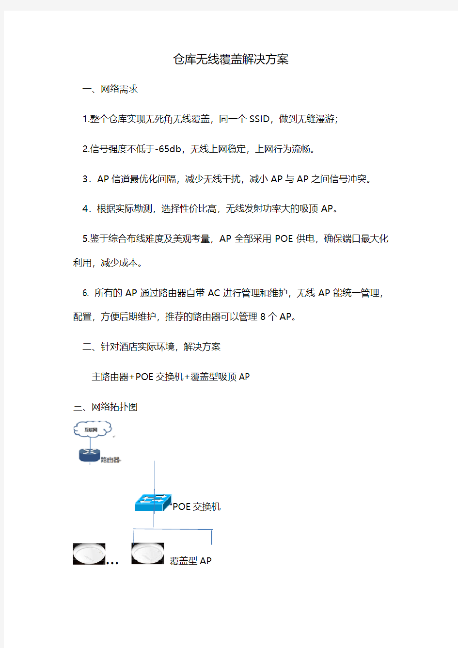 仓库无线覆盖解决方案