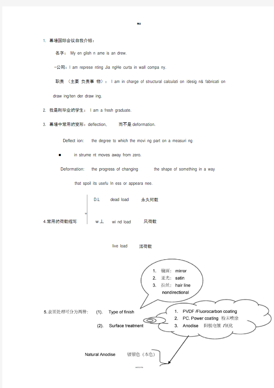 培训英语资料整理新