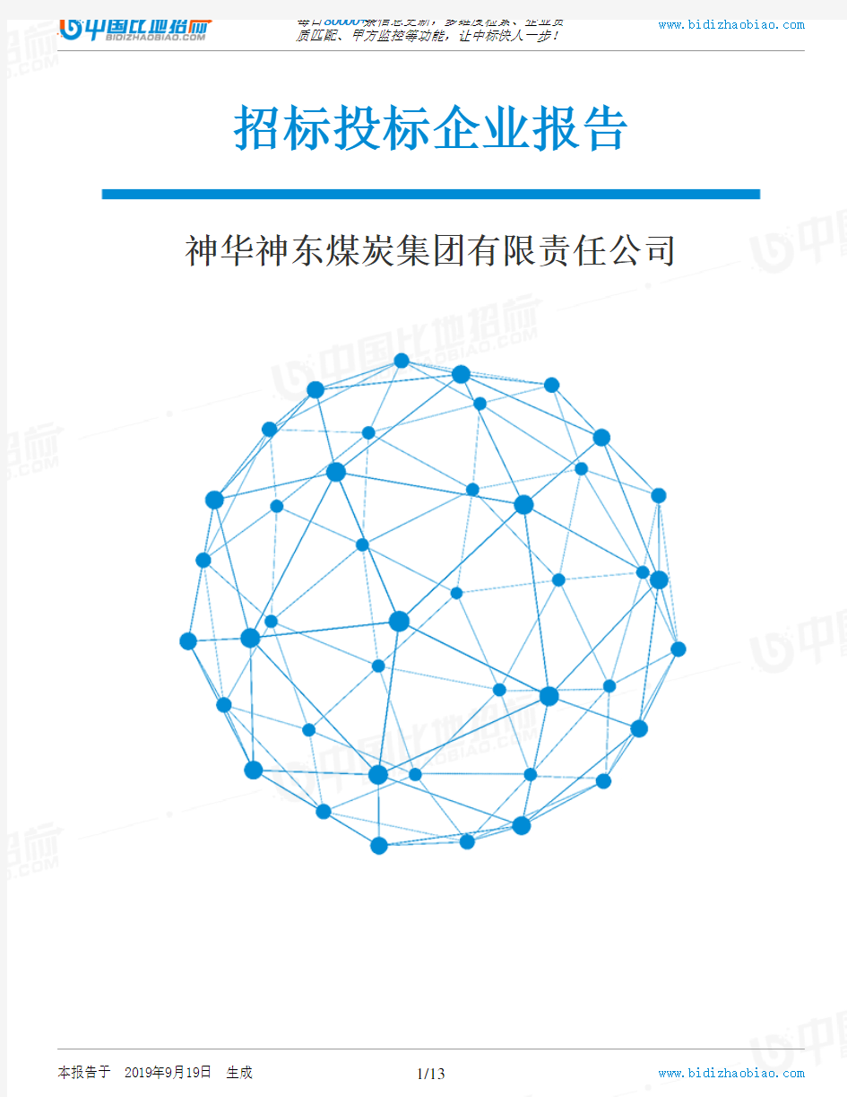 神华神东煤炭集团有限责任公司_招标190920