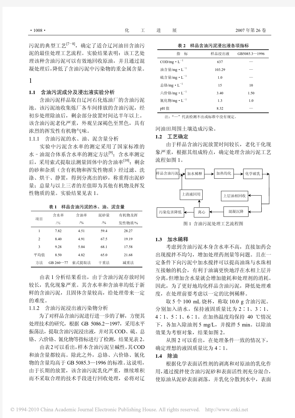 油田含油污泥处理技术