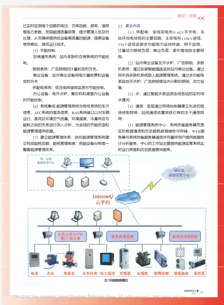 地铁能源管理系统现状及发展_张韬