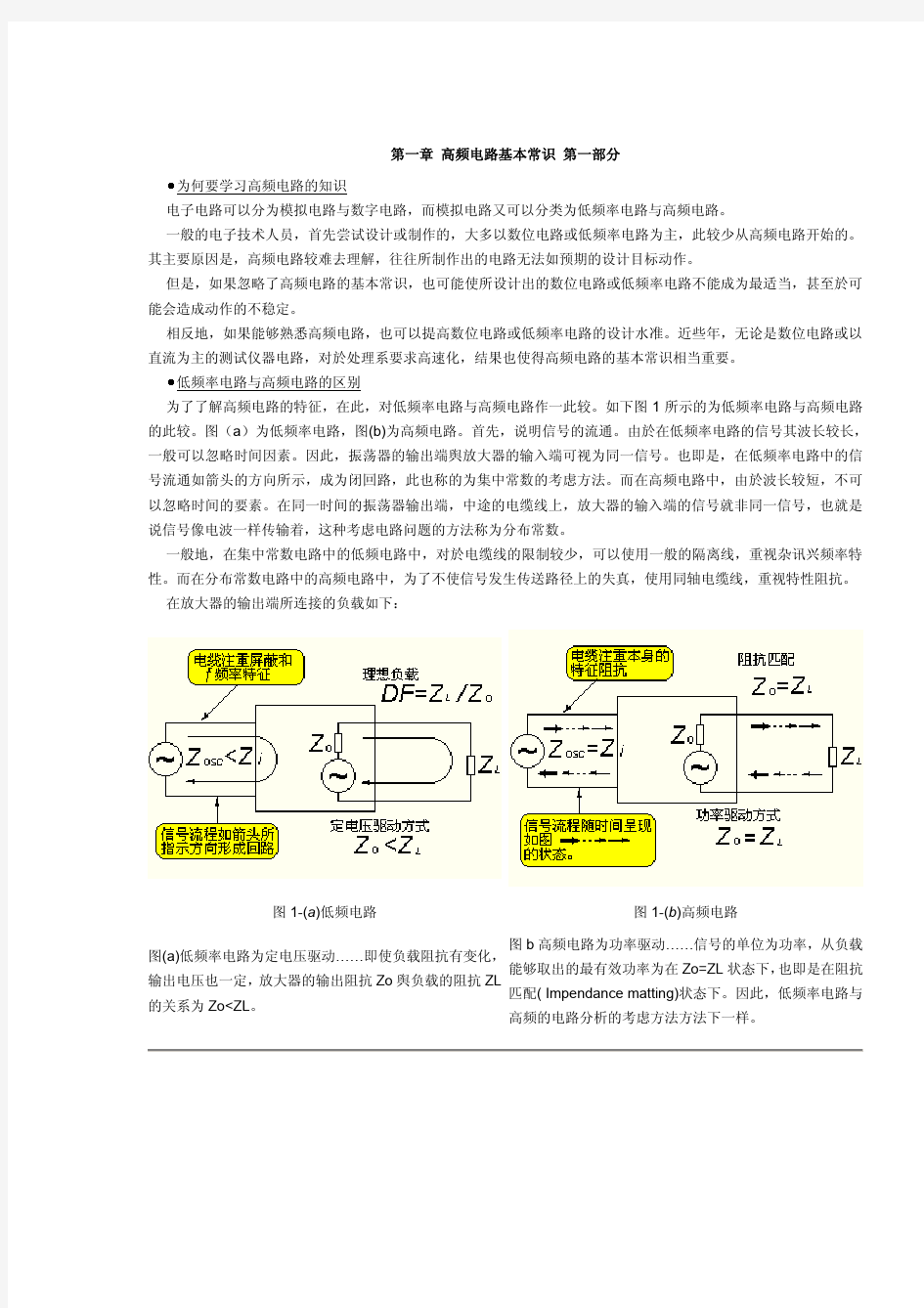 高频电路基本常识