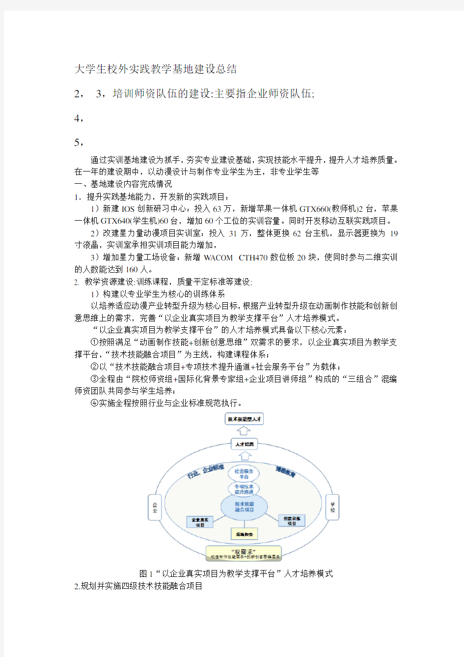 大学生校外实践教学基地建设总结