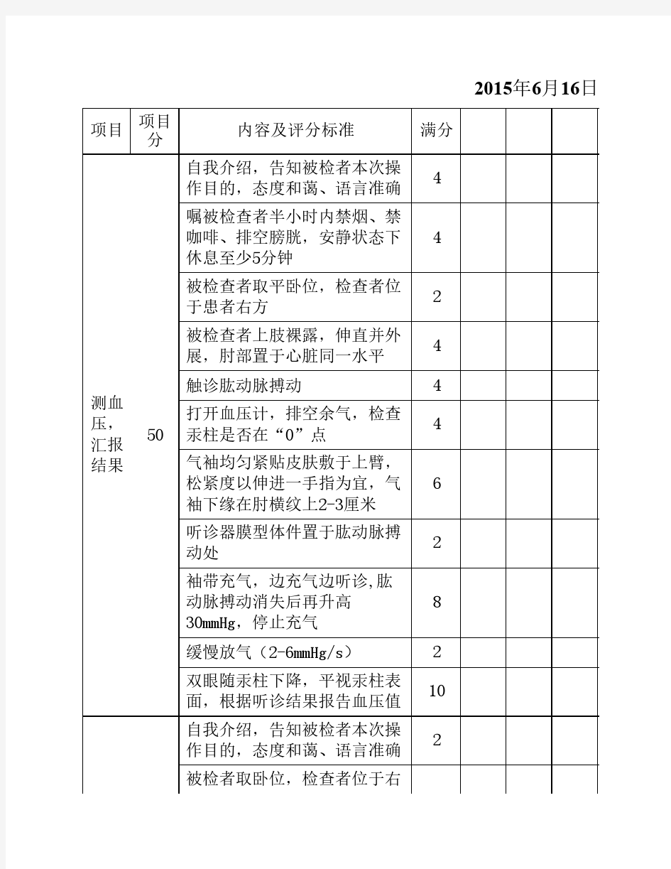 体格检查标准7.测血压+病理征+脑膜刺激征