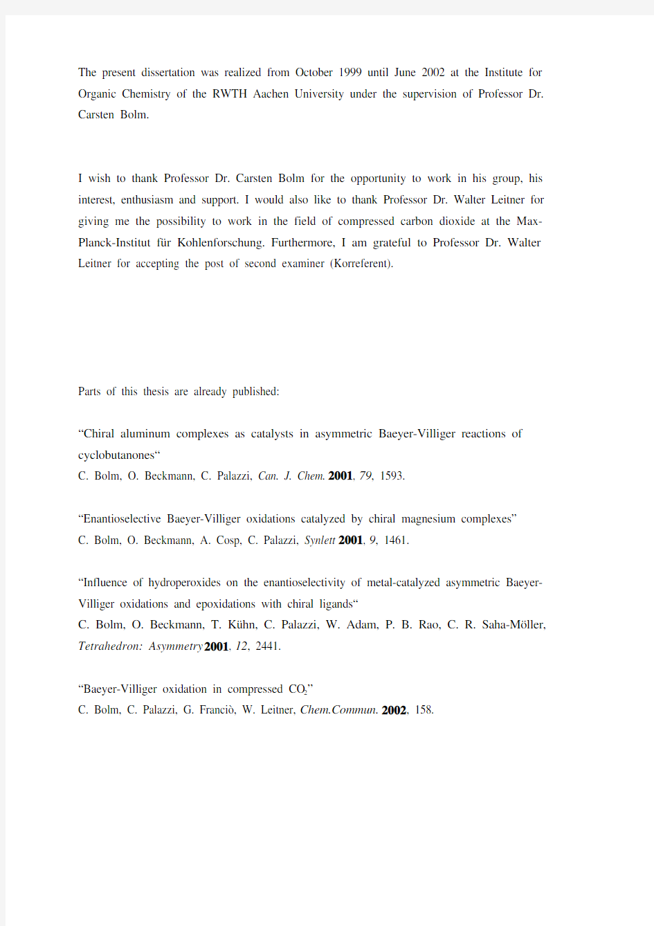 Metal-based asymmetric catalysis：金属基的不对称催化