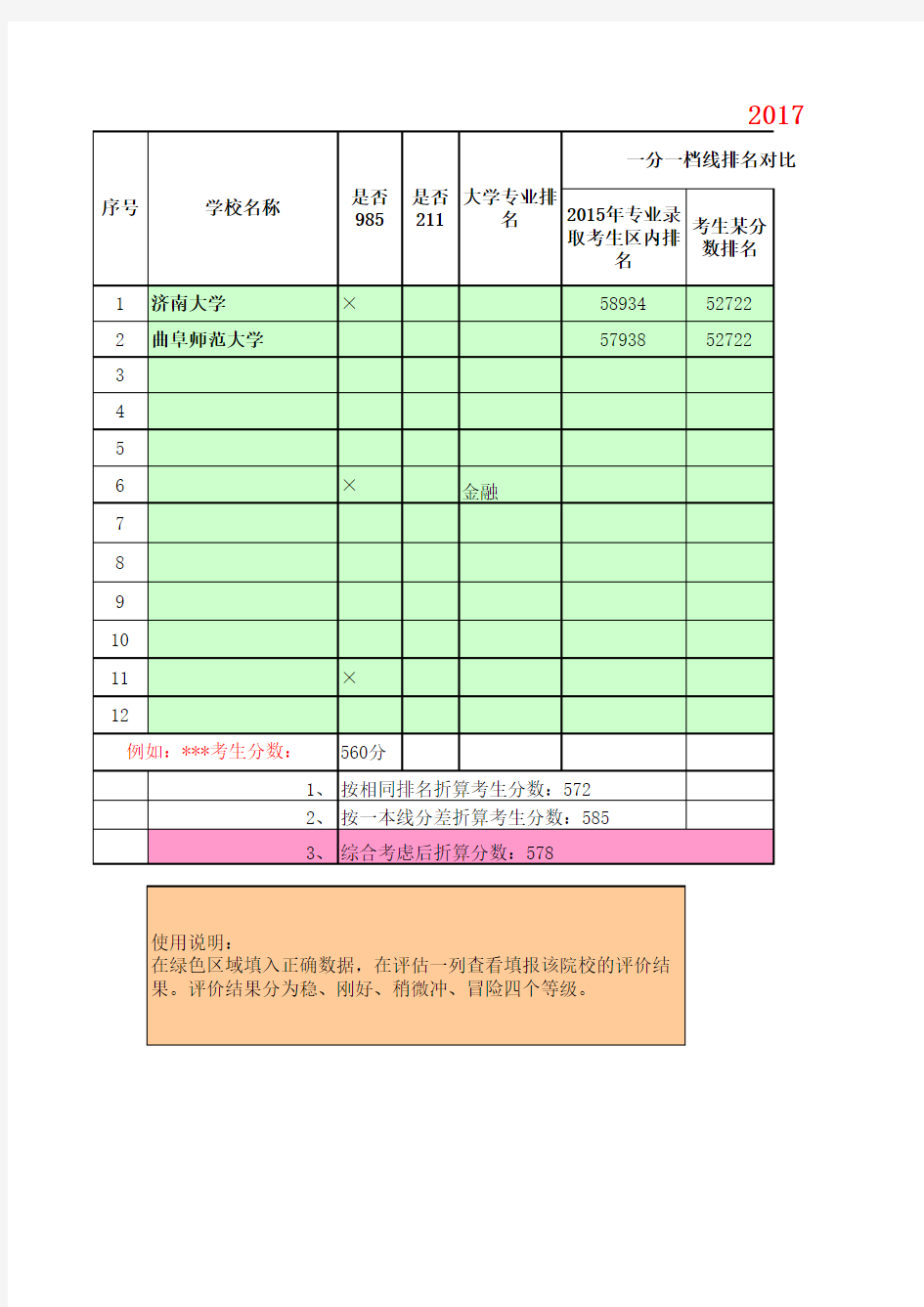 2017年高考志愿填报分析系统