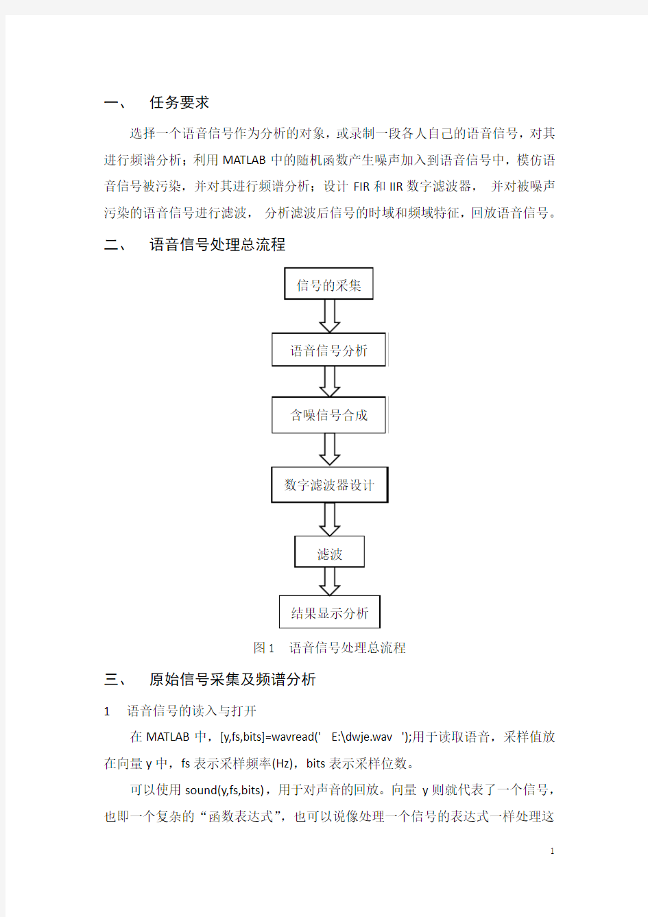 语音信号处理