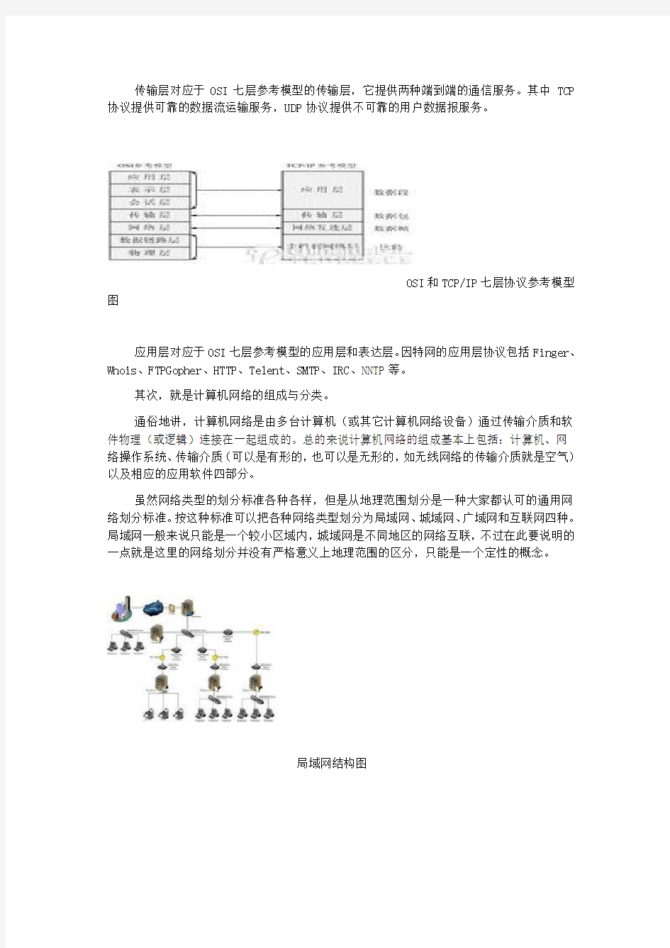 计算机网络学习心得