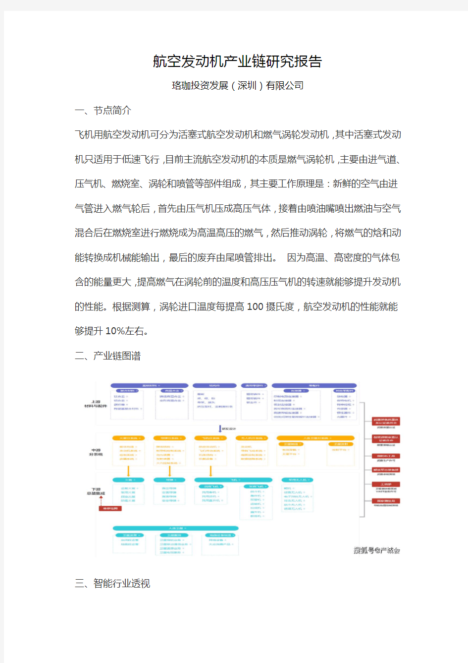 产城会-航空发动机产业链研究报告