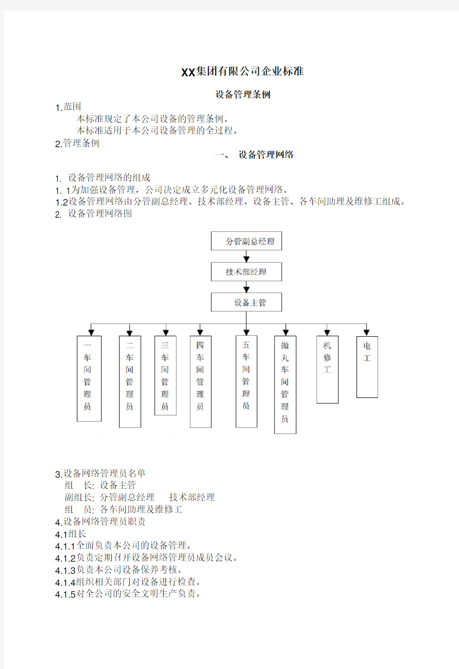 集团有限公司设备管理制度汇编