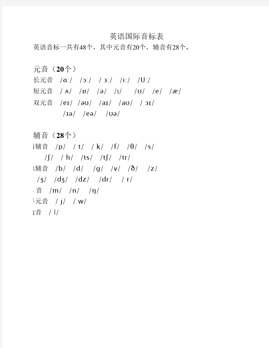 最新音标字体