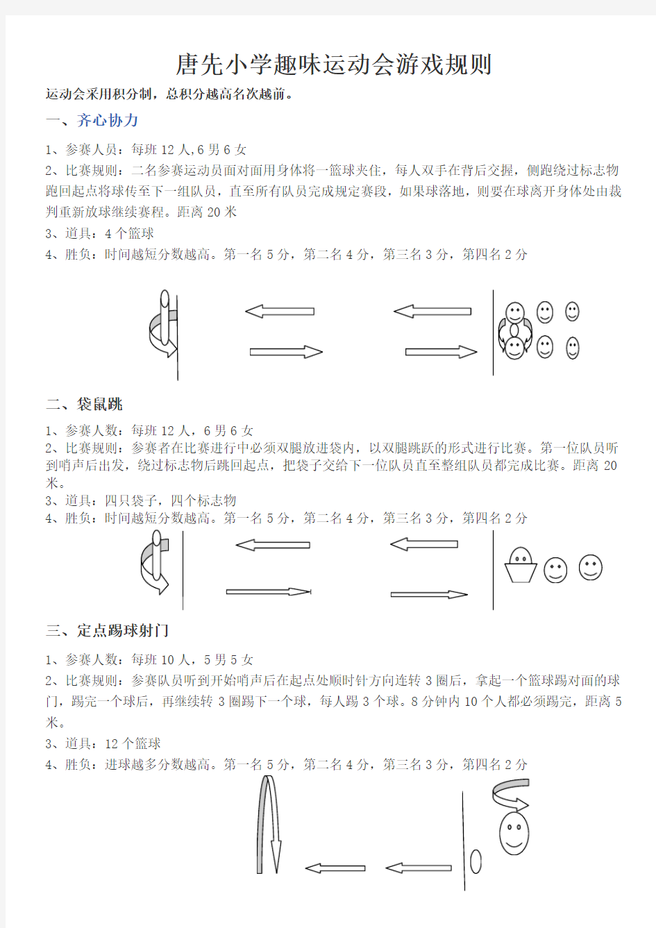 趣味运动会游戏规则