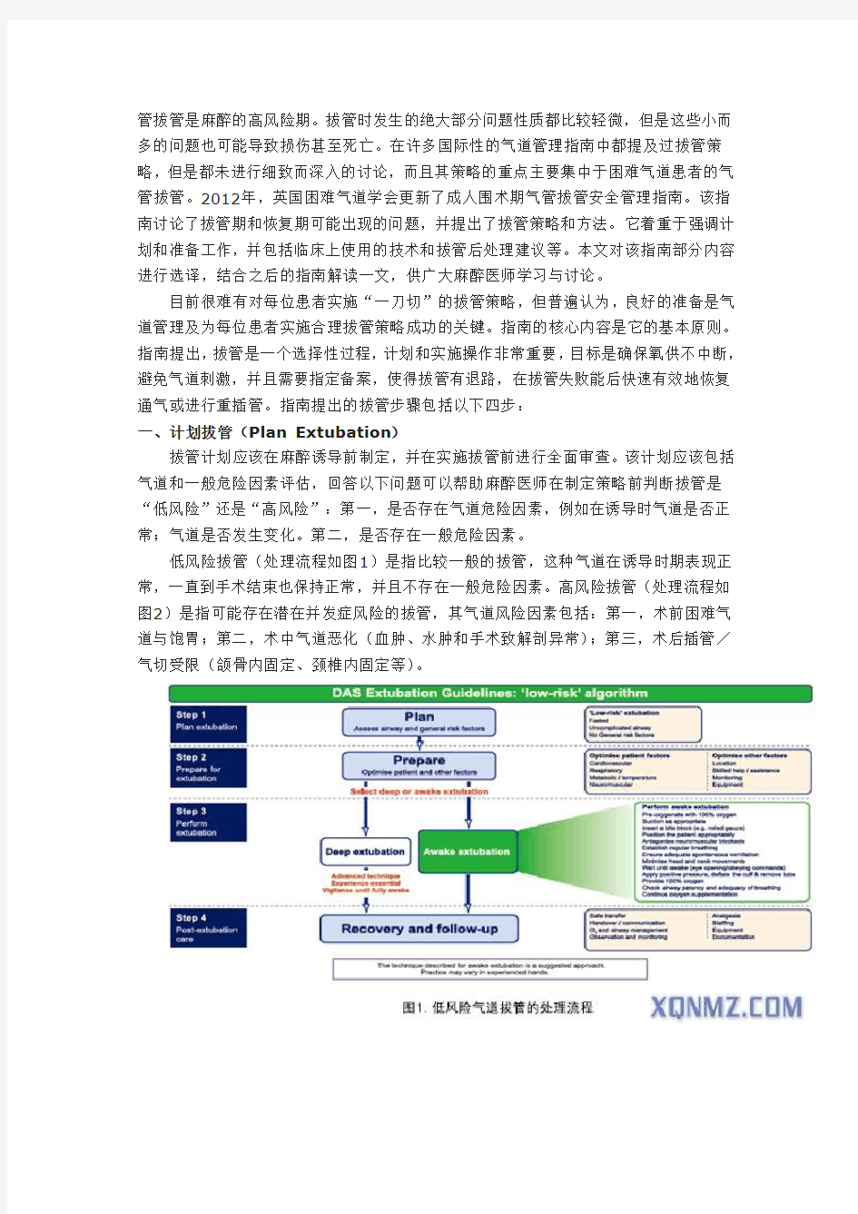 英国DAS气管拔管指南(