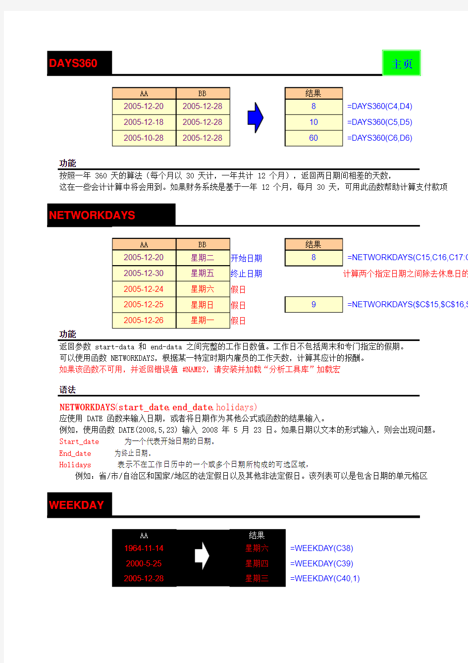 Excel函数应用集---这才是真正的好东西