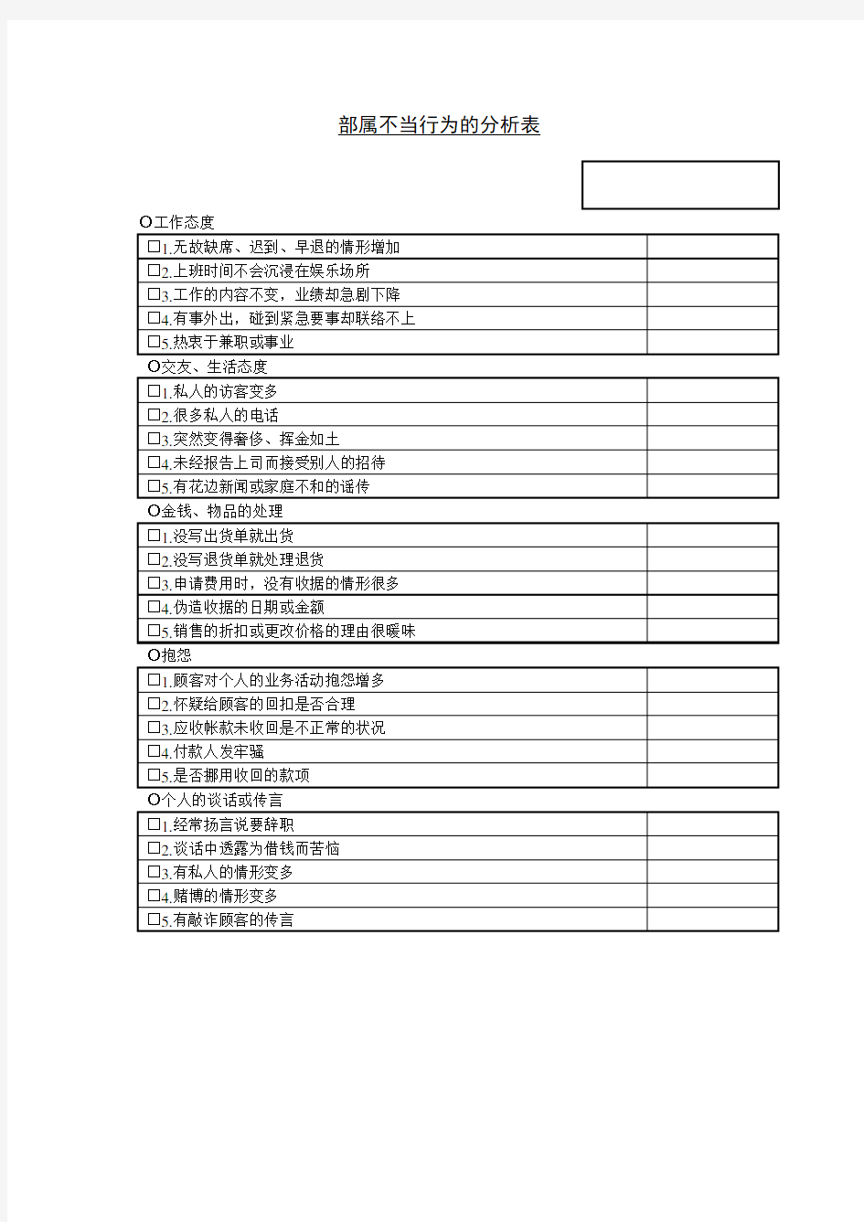 员工培训相关表格汇总3000013)