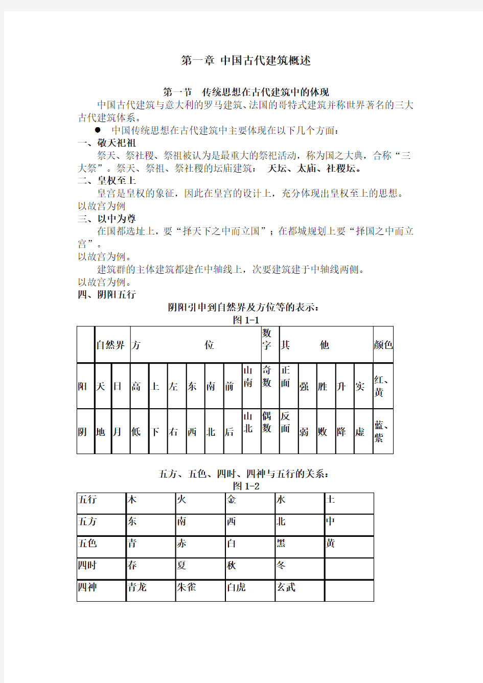 第一章中国古代建筑概述