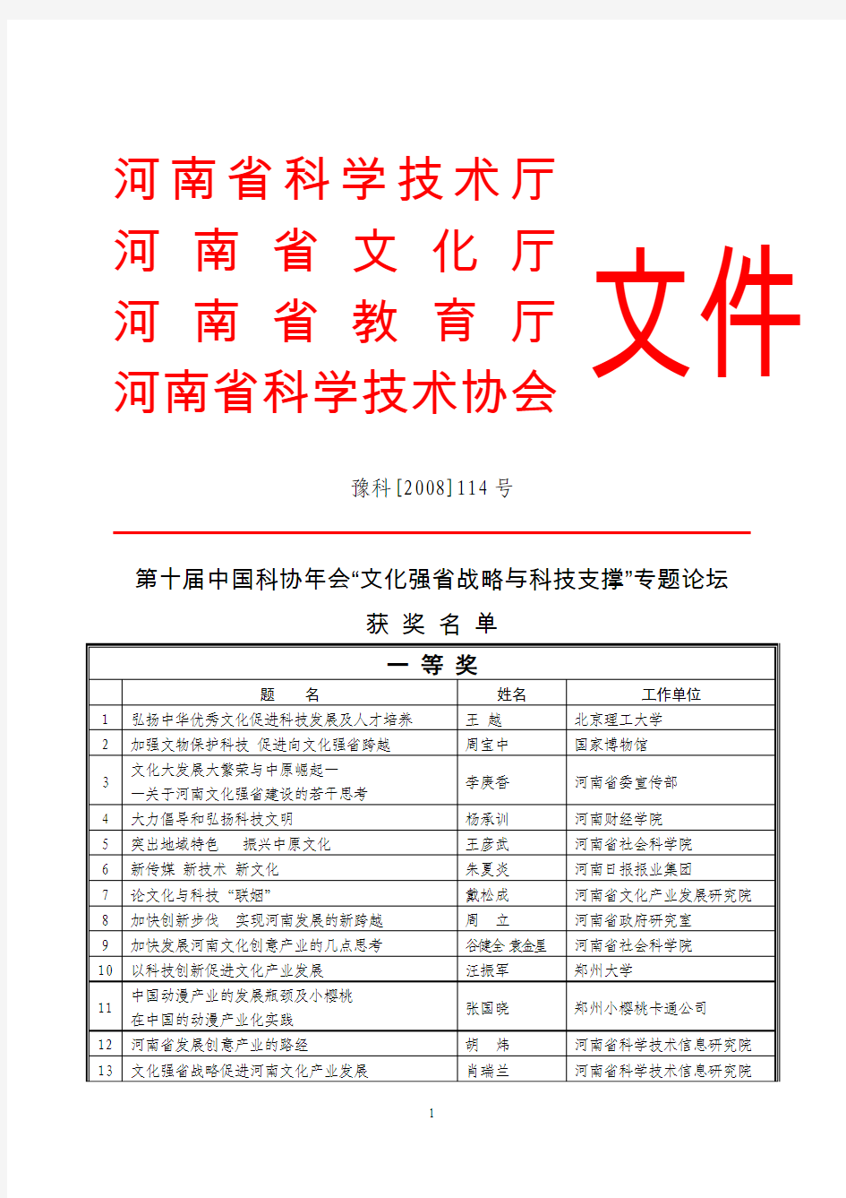 河南省科学技术厅