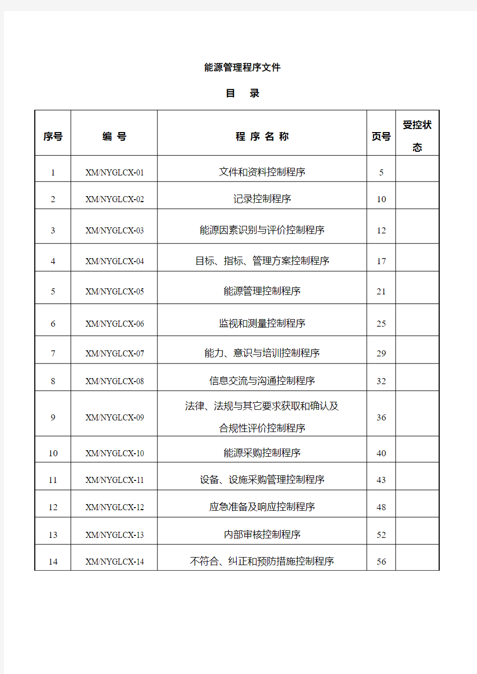 能源管理体系文件_标书