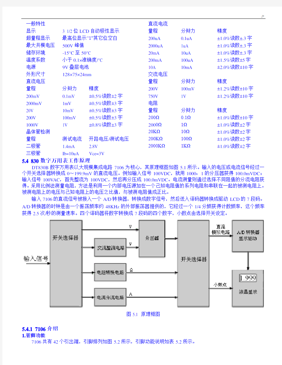 数字万用表基础学习知识原理,组装与调试