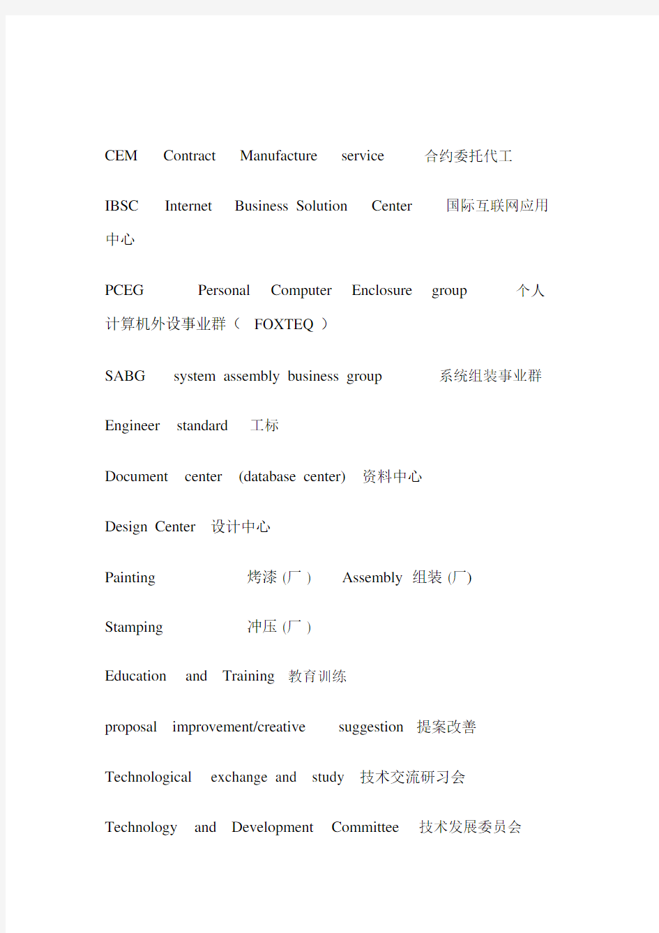 品质相关英文缩写.docx