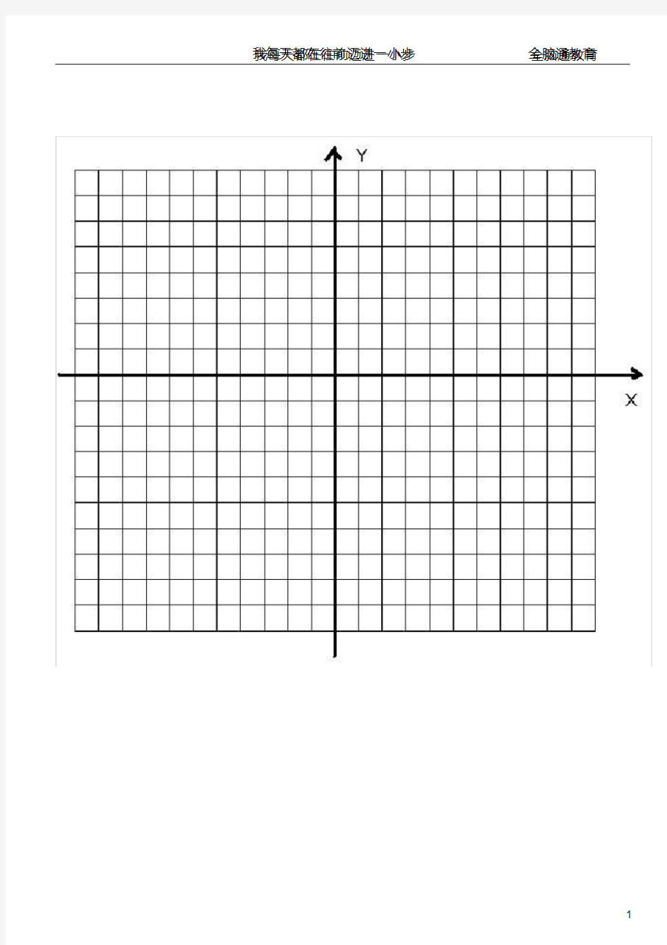 平面直角坐标系图(画图专用)