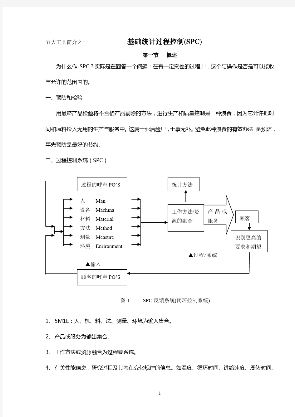 五大工具SPC简介