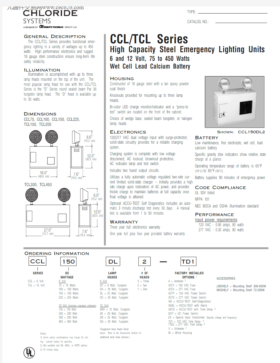 CCL300DNY2-W中文资料