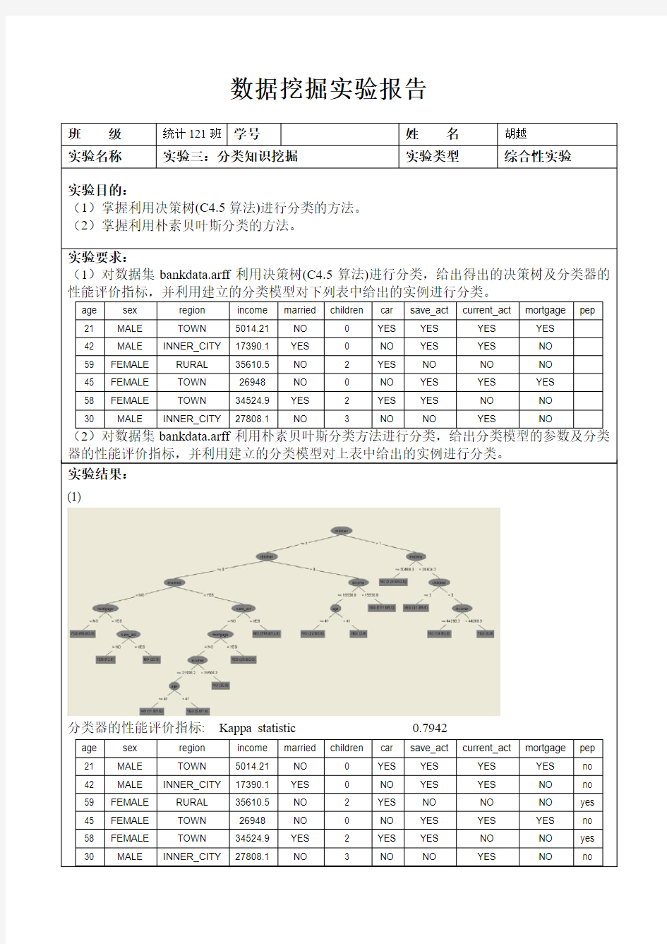 数据挖掘实验报告三