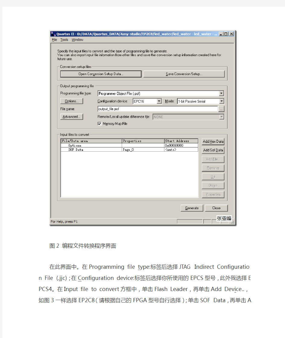 Quartus II  FPGA烧写教程