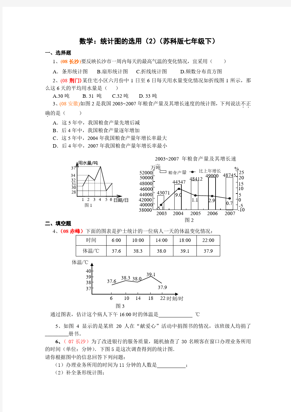 七年级数学统计图