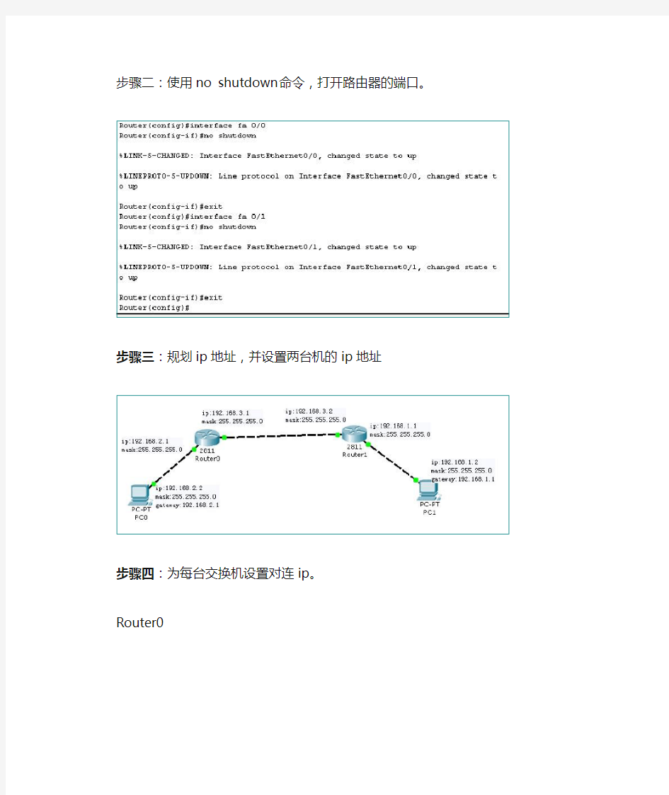 OSPF基本配置实验