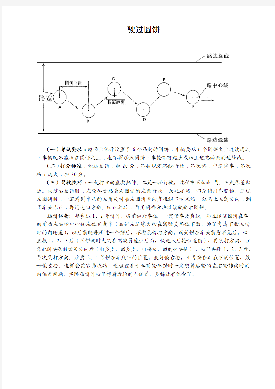 学车宝典之侧方停车及圆饼